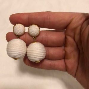 Tuckernuck White Bauble Earrings